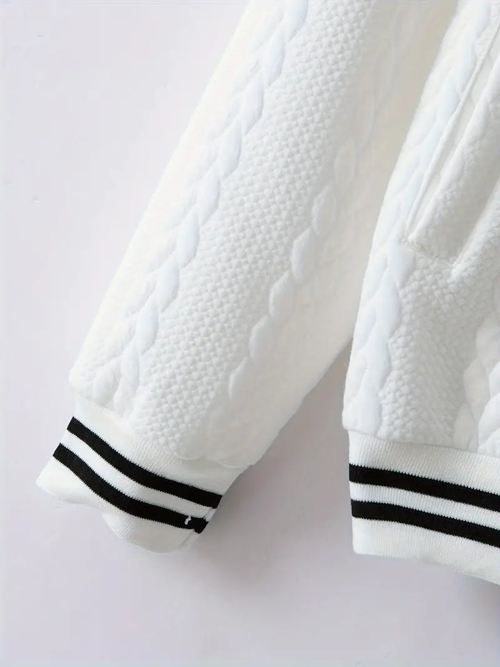 Felips - Giacca Baseball Jacquard Con Strisce Decorative