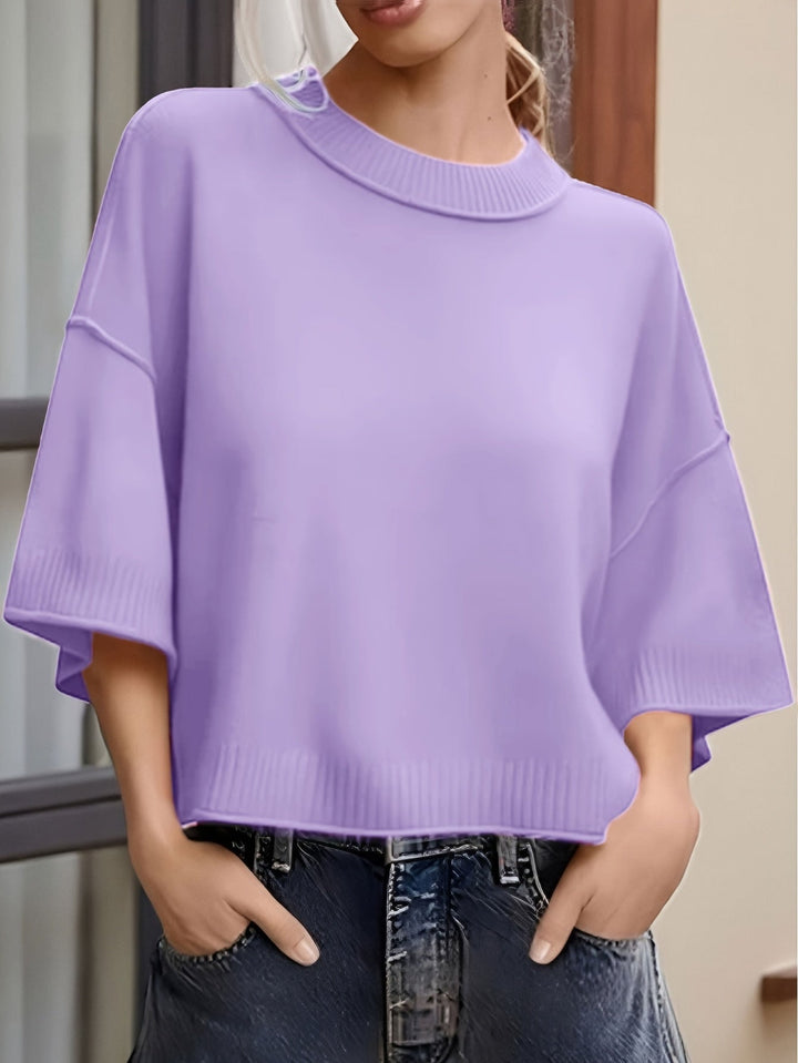 hilena - Cardigan Casual a Maniche Corte