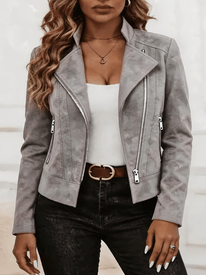 Amina - Long Sleeve Zip-Up Jacket