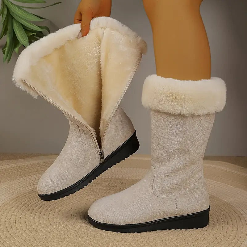 Margaery - Elegante Stivale a Metà Polpaccio Con Cerniera Laterale
