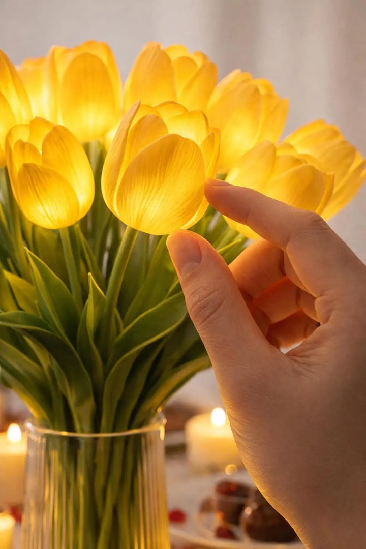 Petaluxe - Elegante Lampada a LED a Forma Di Vaso Di Fiori Per Un Arredamento Accogliente