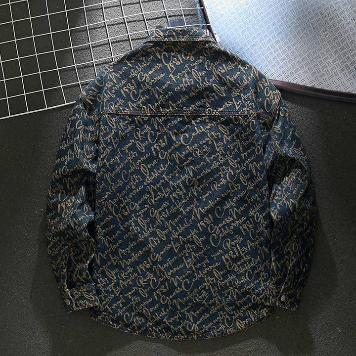 Godfrey - Giacca in denim Scripture