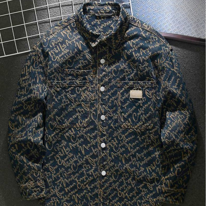 Godfrey - Giacca in denim Scripture