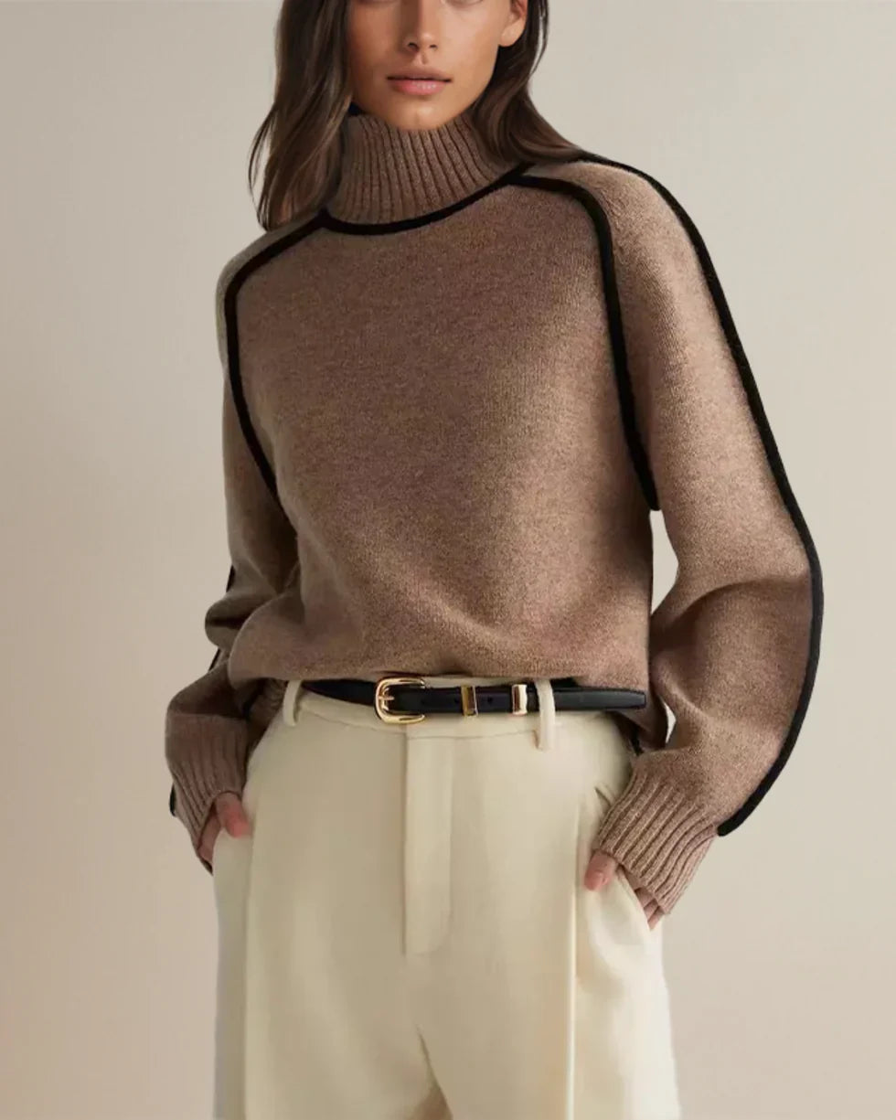 Karina – Elegante Maglione a Collo Alto