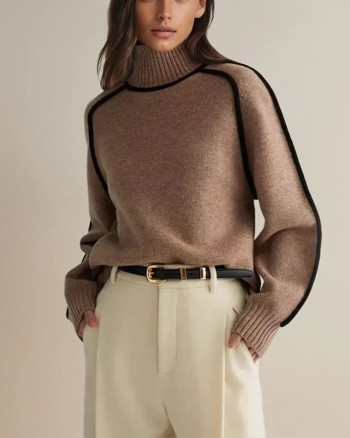 Karina – Elegante Maglione a Collo Alto