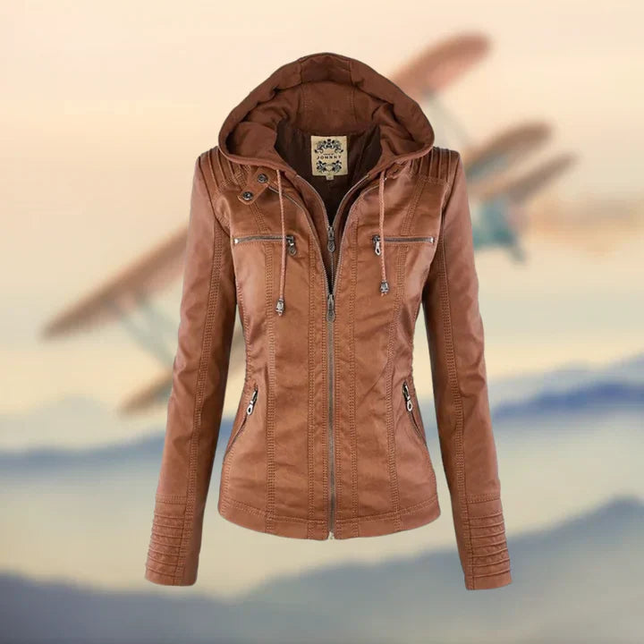 Janina – Giacca In Pelle Elegante e Unica