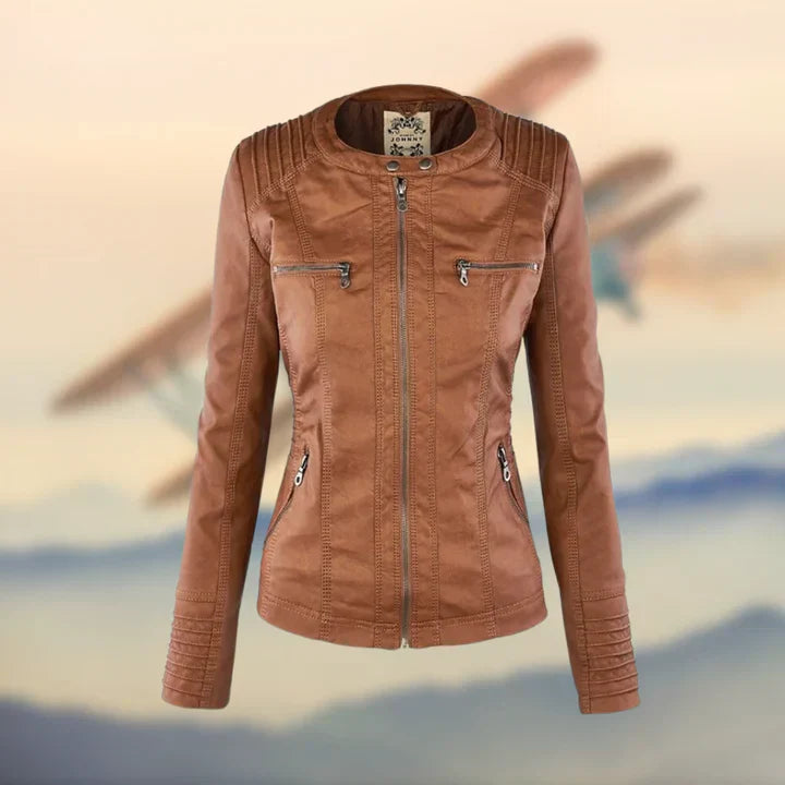 Janina – Giacca In Pelle Elegante e Unica