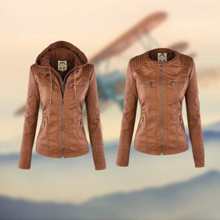 Janina – Giacca In Pelle Elegante e Unica