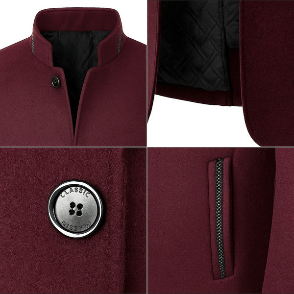 Giacomo - Giacca Blazer Classica Con Collo Alla Coreana