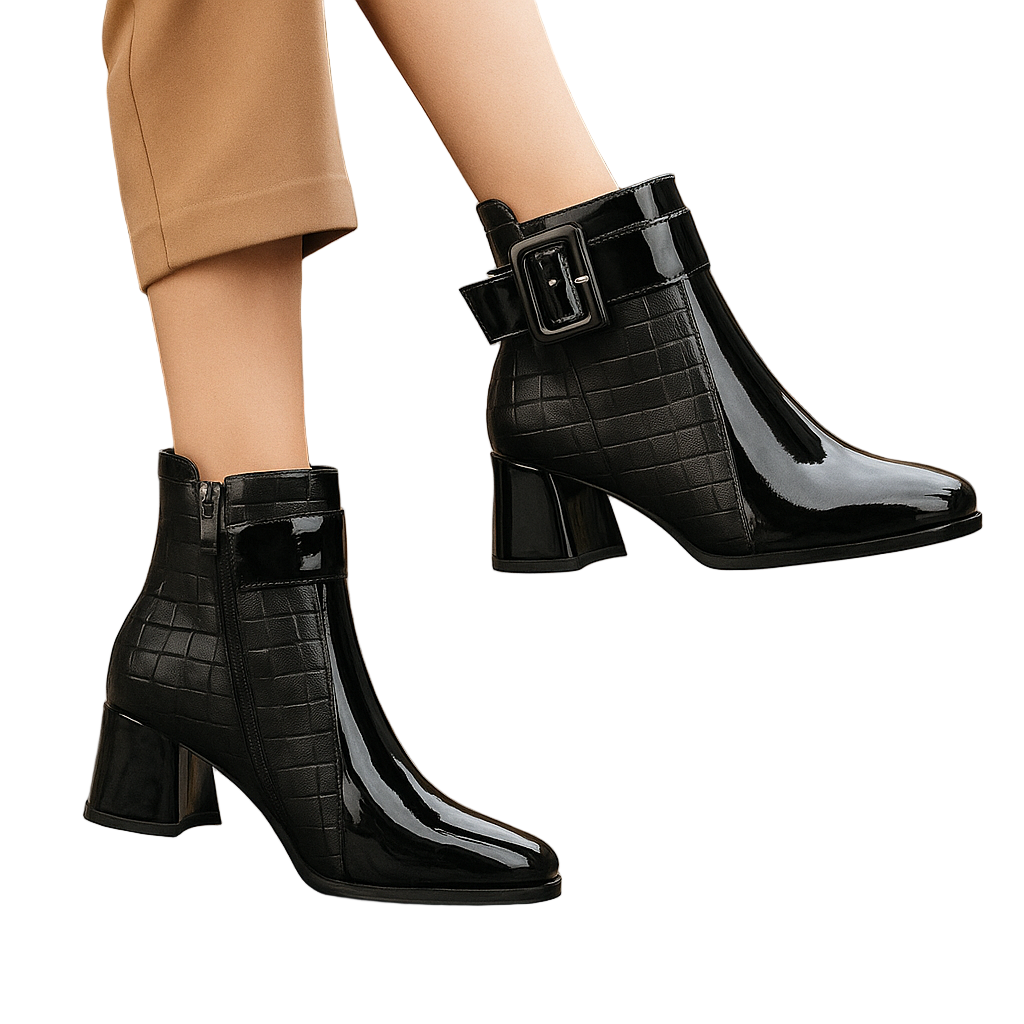 Sarit - Stivaletto In Pelle Con Fibbia