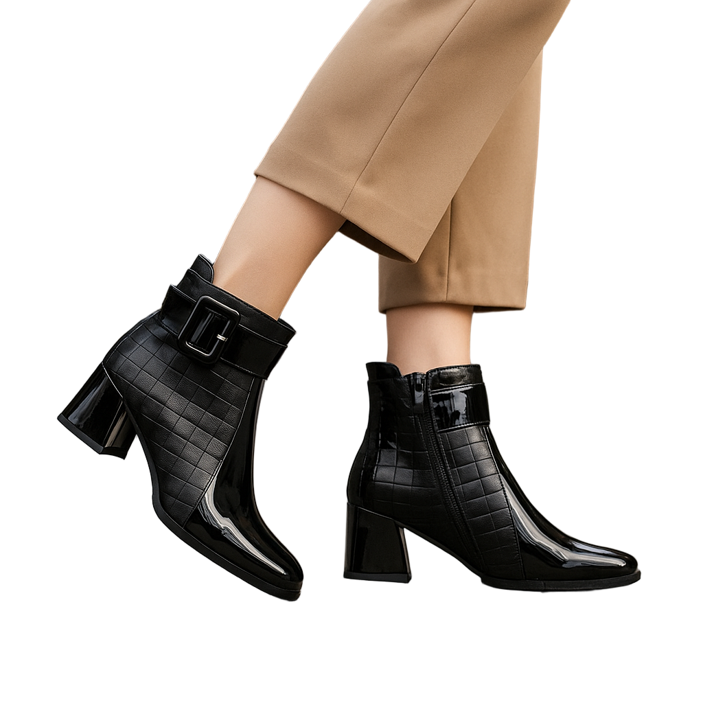 Sarit - Stivaletto In Pelle Con Fibbia