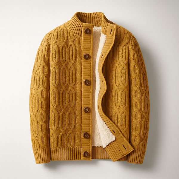 Aljaz - Cardigan in Lana Lavorato a Maglia