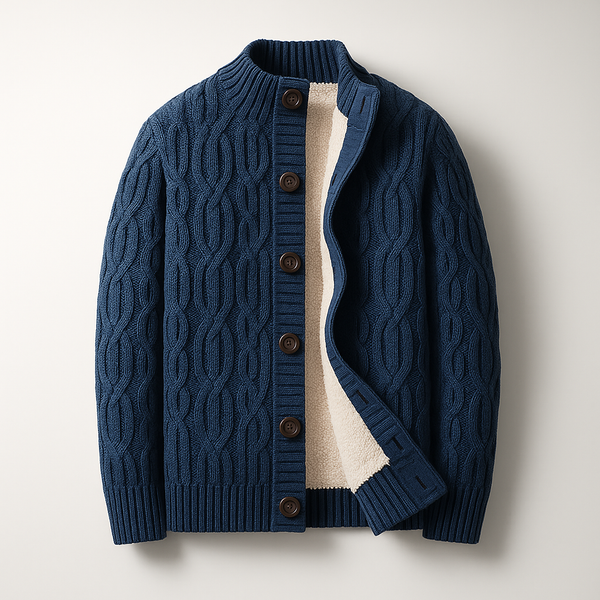Aljaz - Cardigan in Lana Lavorato a Maglia