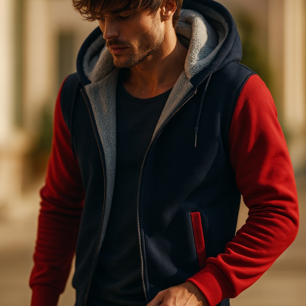 Roque - Giacca Strutturata Con Cappuccio e Zip