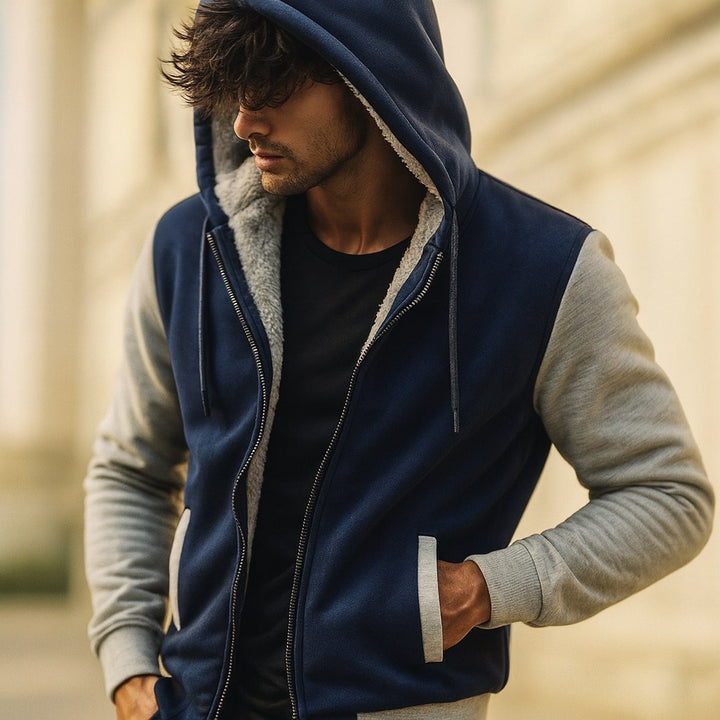 Roque - Giacca Strutturata Con Cappuccio e Zip