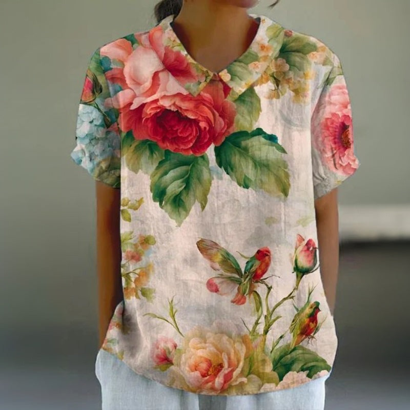 Aurevia - Camicetta Con Stampa Floreale Vintage