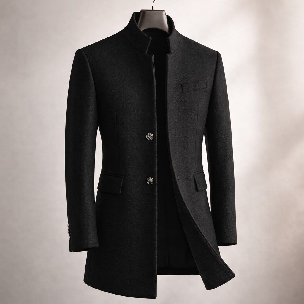 Dusko - Cappotto Con Collo Alto e Bottoni