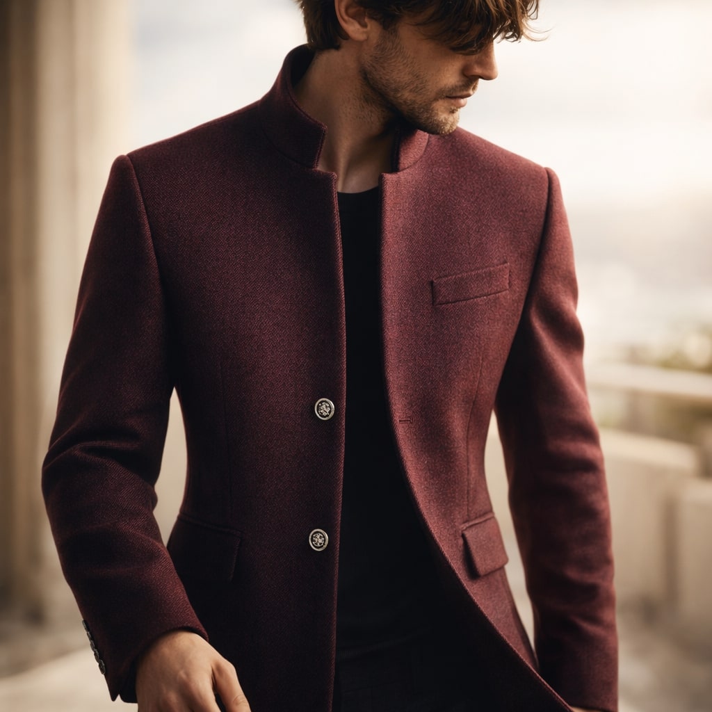Dusko - Cappotto Con Collo Alto e Bottoni