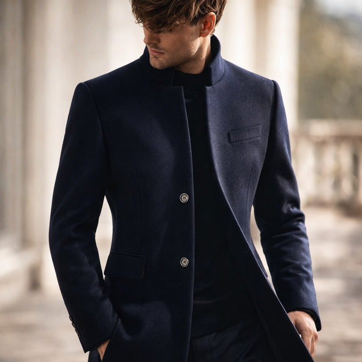Dusko - Cappotto Con Collo Alto e Bottoni