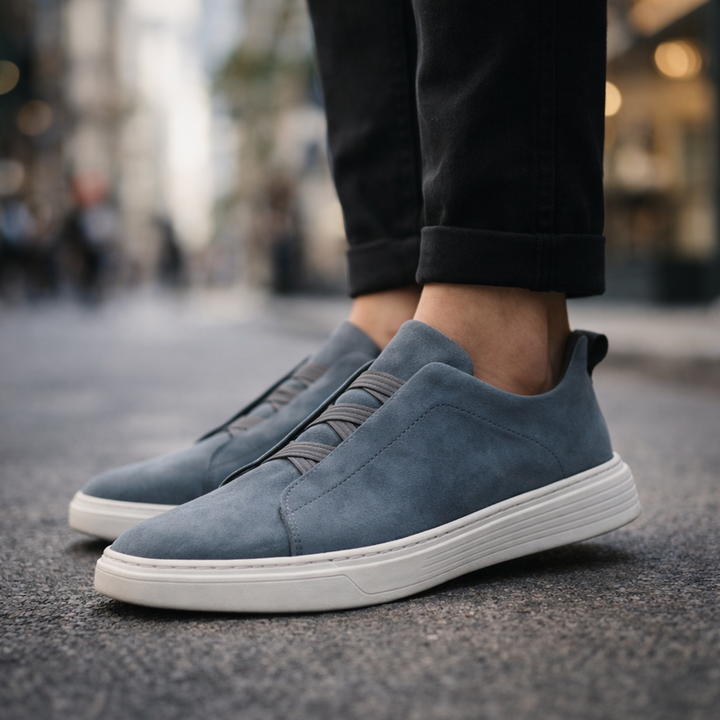 Derek - Elegante Scarpa Da Ginnastica In Pelle Scamosciata
