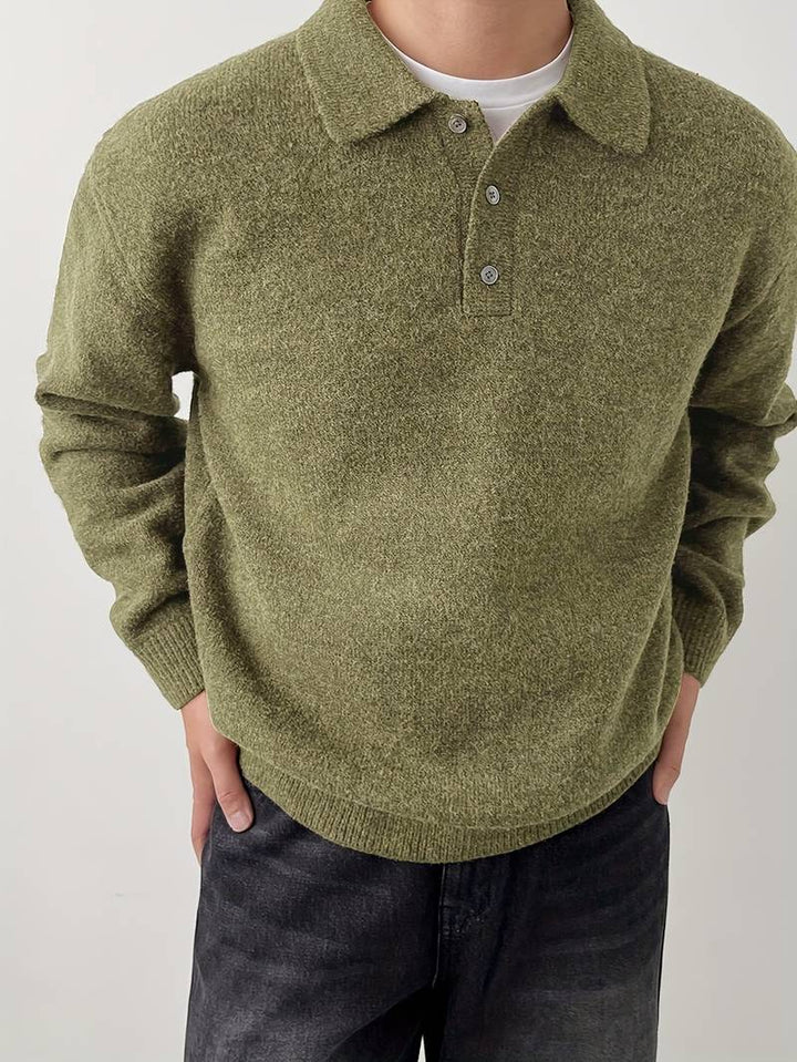 Eliran - Elegante Maglia a Maniche Lunghe Con Collo Alto