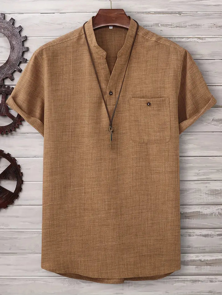 Kieth - Camicia a Maniche Corte Con Tasca Frontale