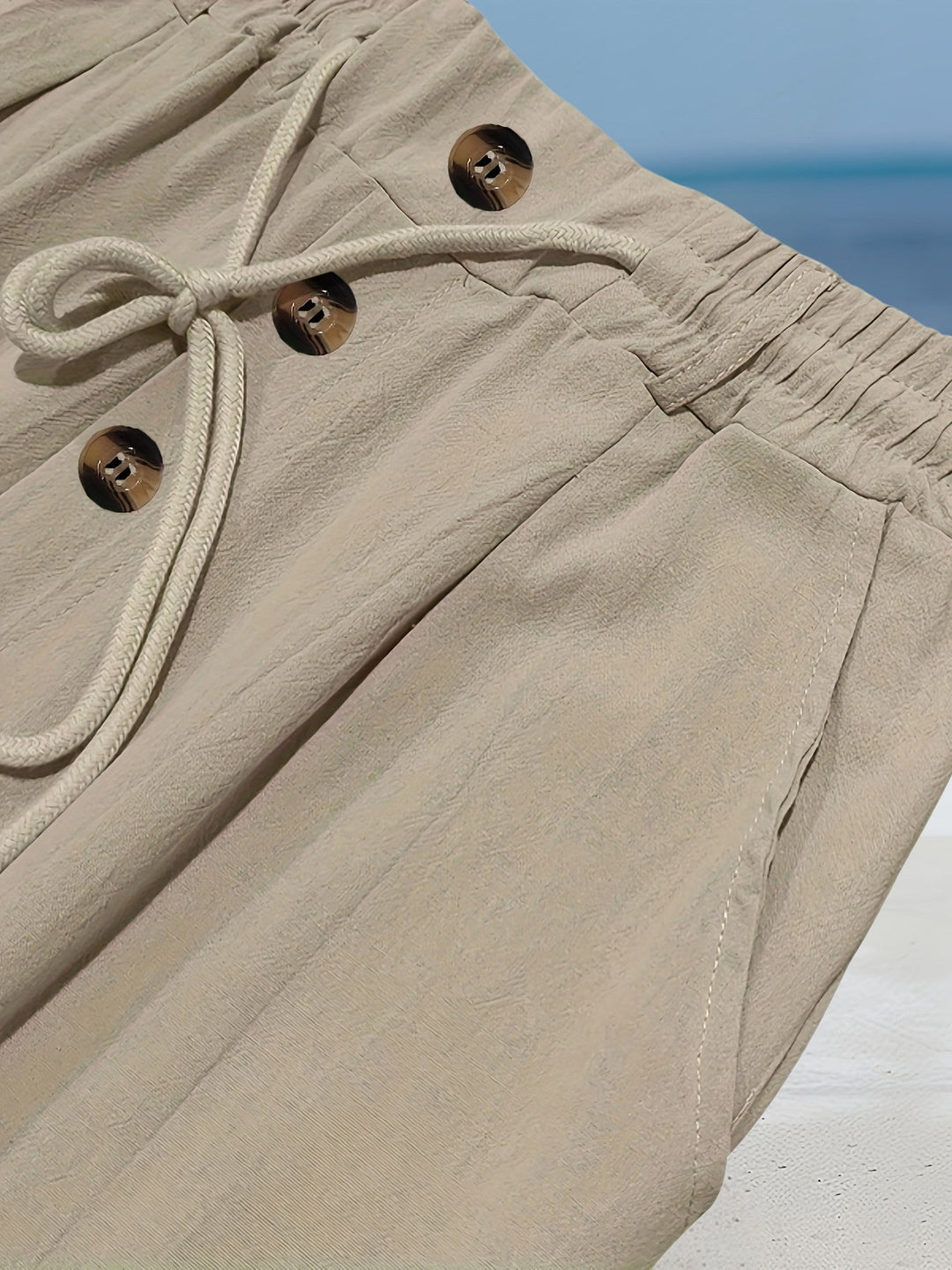 Aznar - Casual Lino Elastico Pantaloni