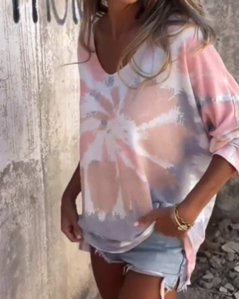 Kriselle - Top Casual con Scollo Rotondo