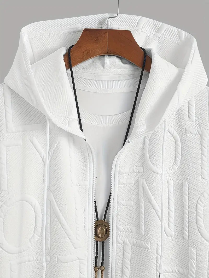 Henryk - Elegante Maglia a Maniche Corte Con Cappuccio e Cerniera