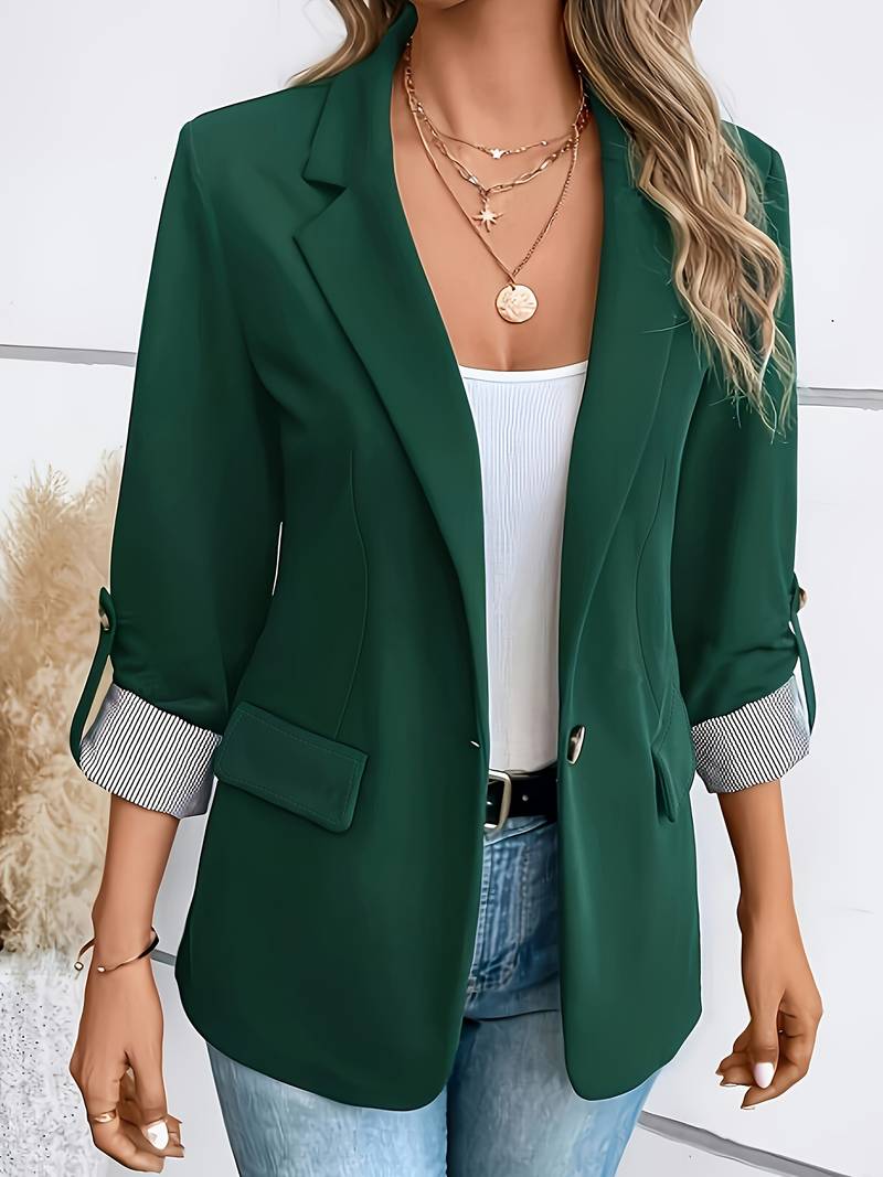 Galiah - Elegante Blazer Doppiopetto Con Collo Con Revers