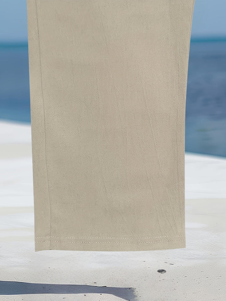 Aznar - Casual Lino Elastico Pantaloni