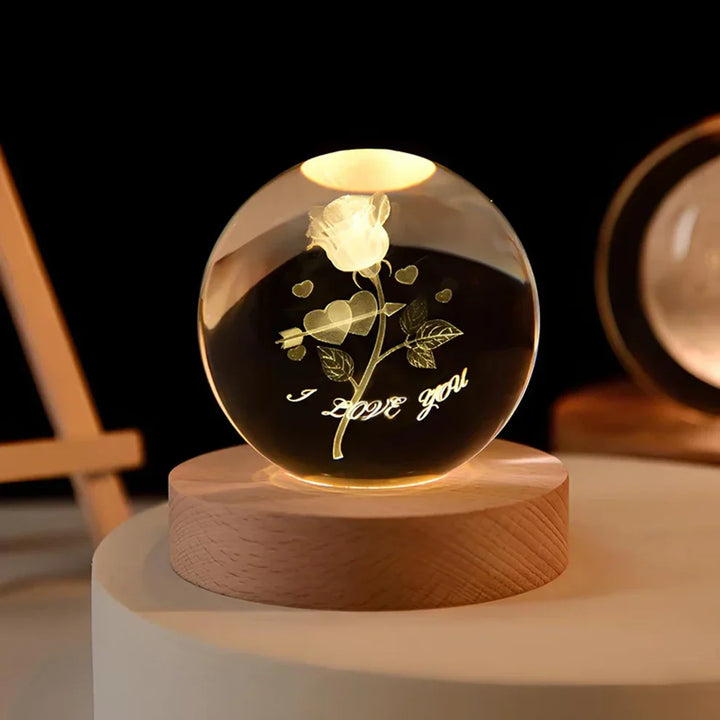 Glow Sphere – Lampada A Sfera Di Cristallo Luminosa