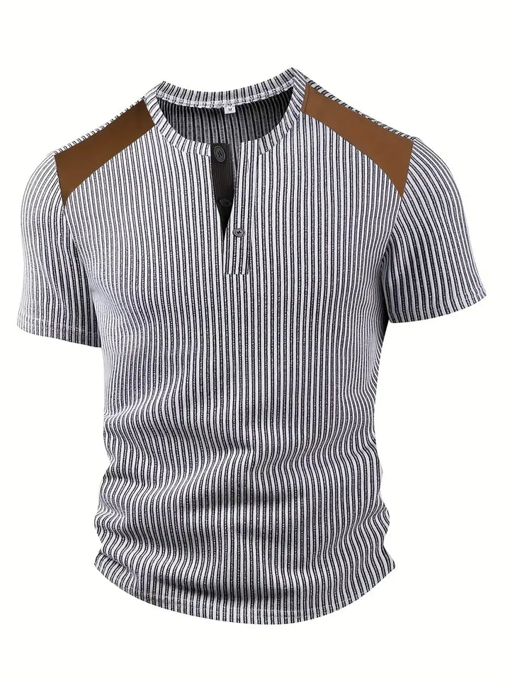 Cihan - Camicia Casual in Maglia a Righe