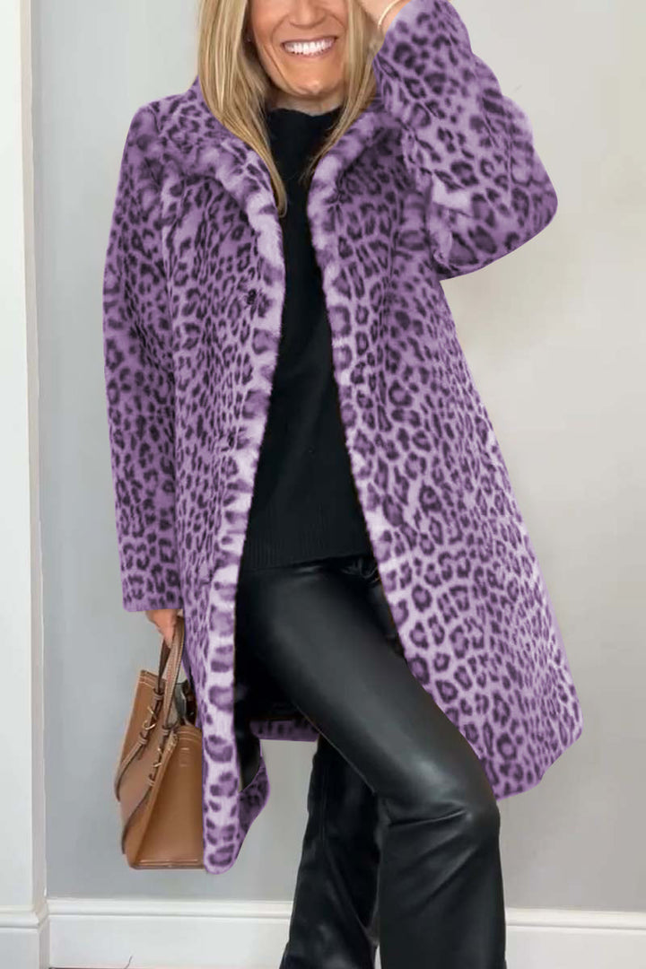 Lizzie - Cappotto Con Stampa Leopardata