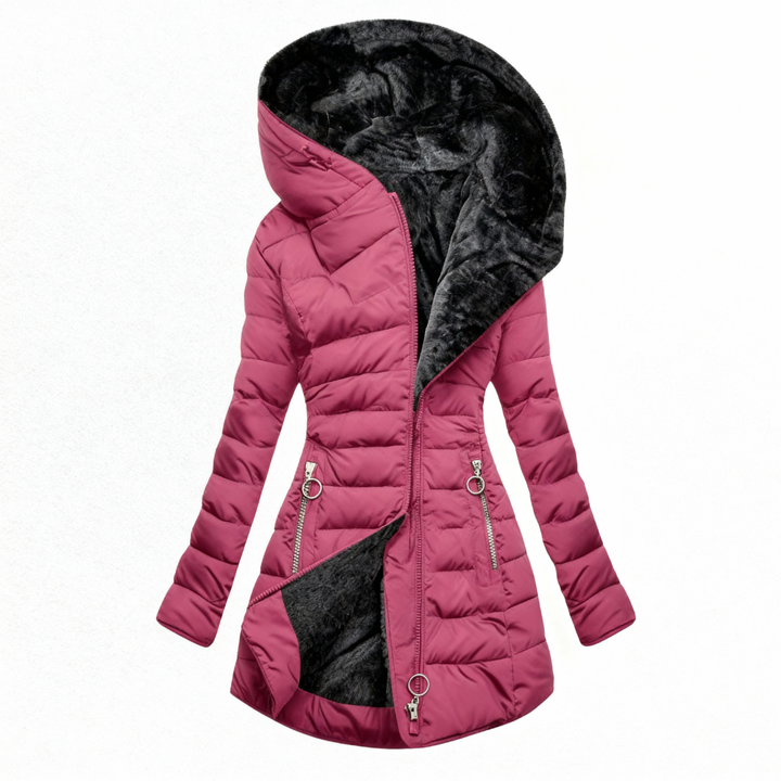Ruchmira - Cappotto Impermeabile Imbottito Con Cappuccio e Fodera In Pile