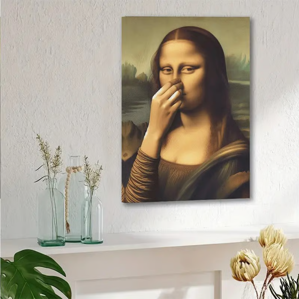 WinkArt - Poster Umoristico Mona Lisa con un Occhiolino