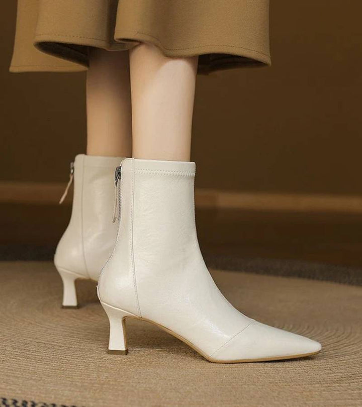 Lielah - Stivaletto in Pelle Con Cerniera