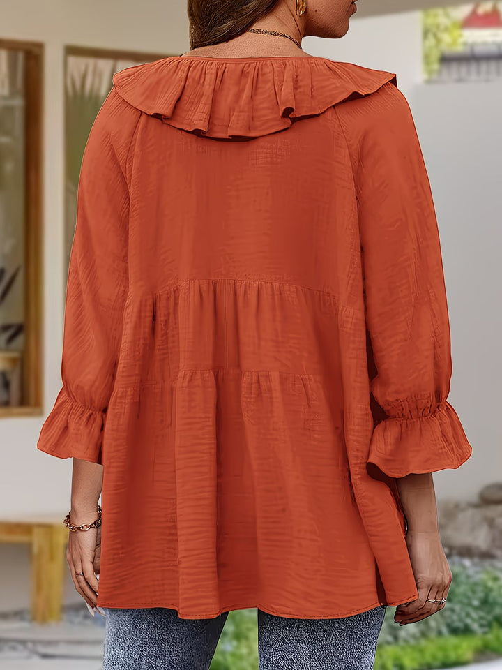 Garbine - Elegante Camicetta Con Collo a Balze