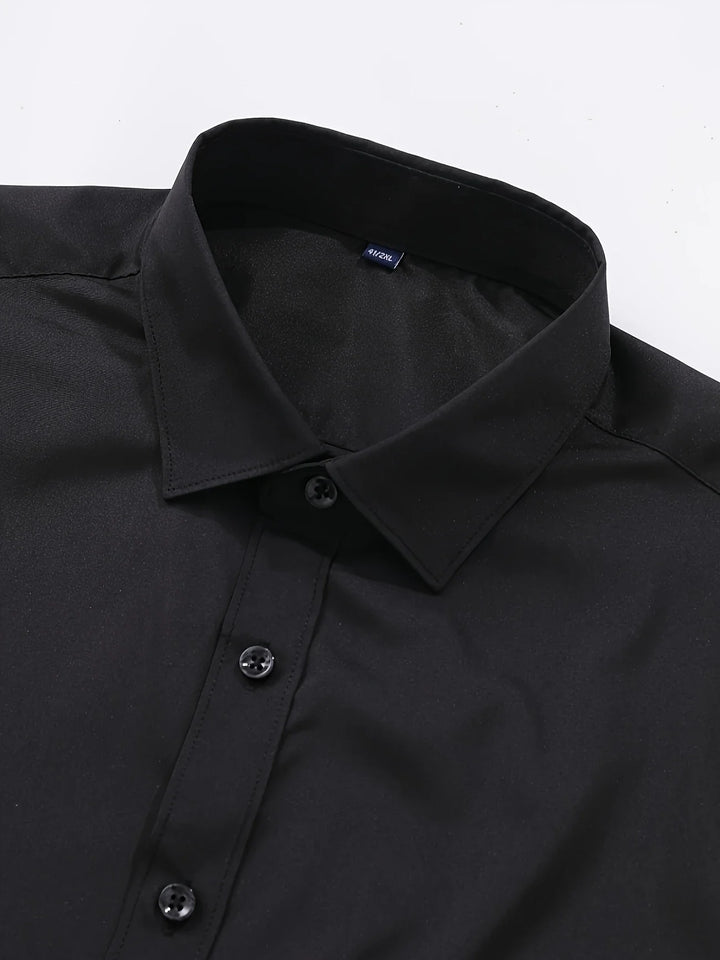 Byron - Elegante Camicia a Maniche Lunghe Con Bottoni
