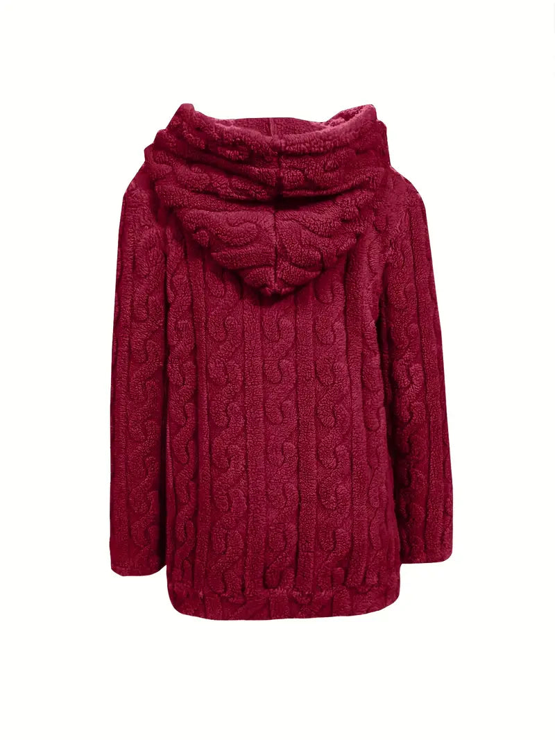 Ganka - Felpa Con Cappuccio e Zip a Maniche Lunghe