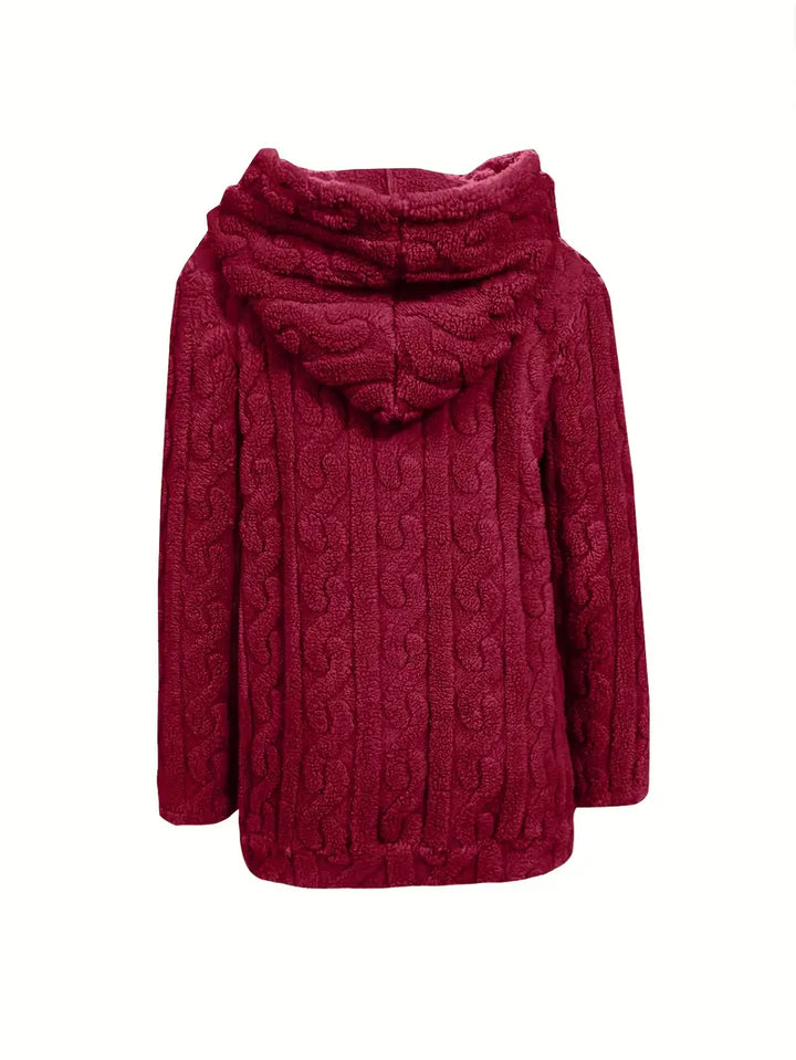 Ganka - Felpa Con Cappuccio e Zip a Maniche Lunghe