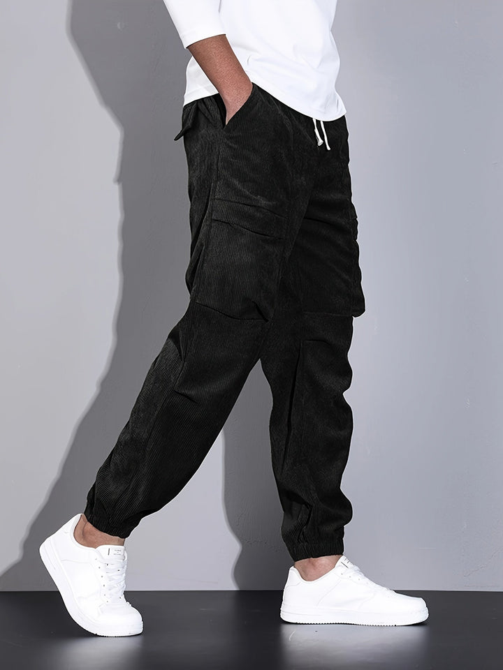 Blevin - Pantaloni Cargo Con Tasche Multiplo