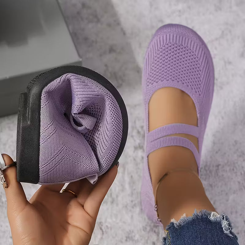Kethryn - Scarpe Slip on in Maglia Mary Jane