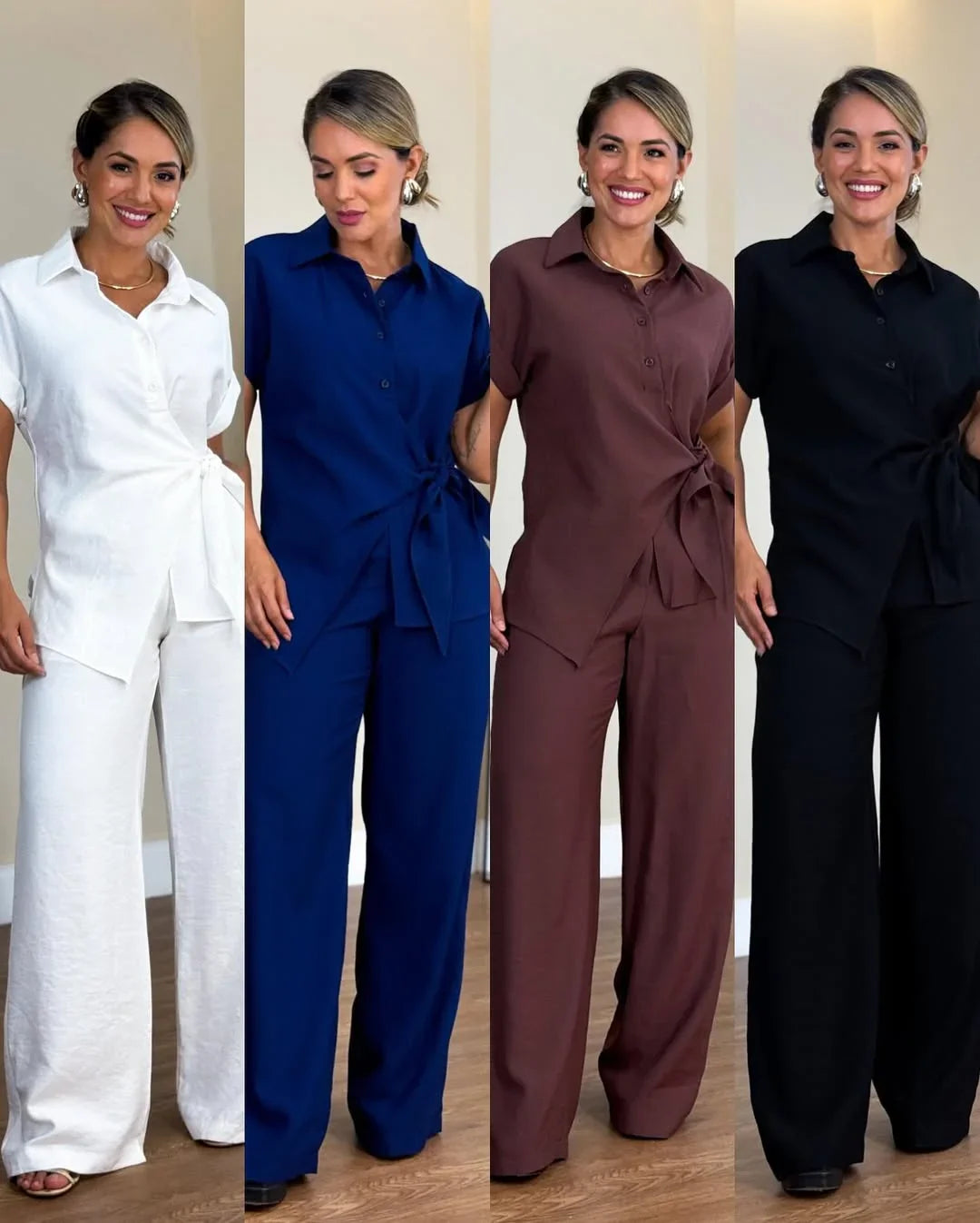 Lorie - Elegante Completo a Due Pezzi Con Laccio Frontale