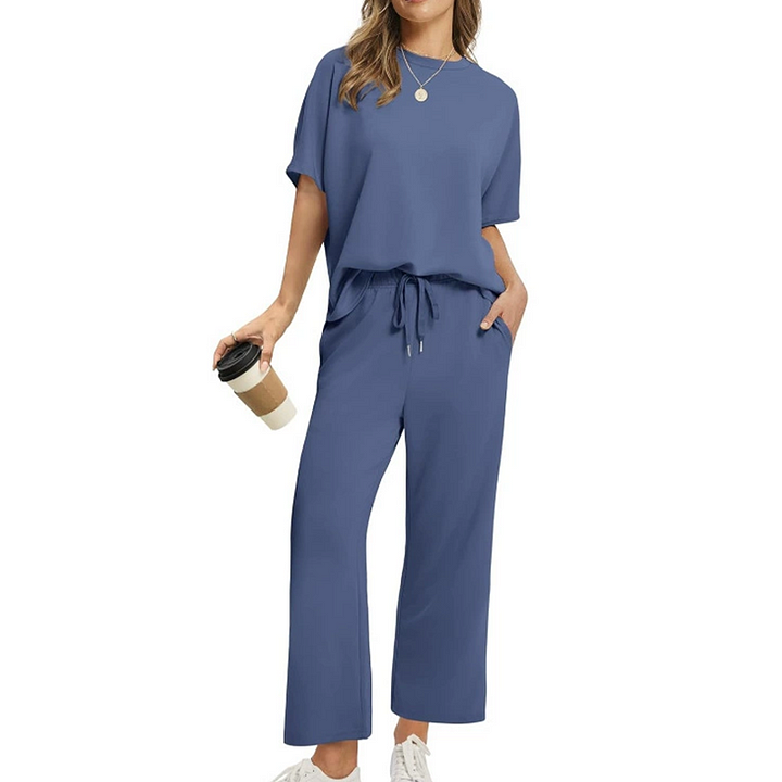 Shirona - Set Due Pezzi Composto Da Top Casual e Pantaloni