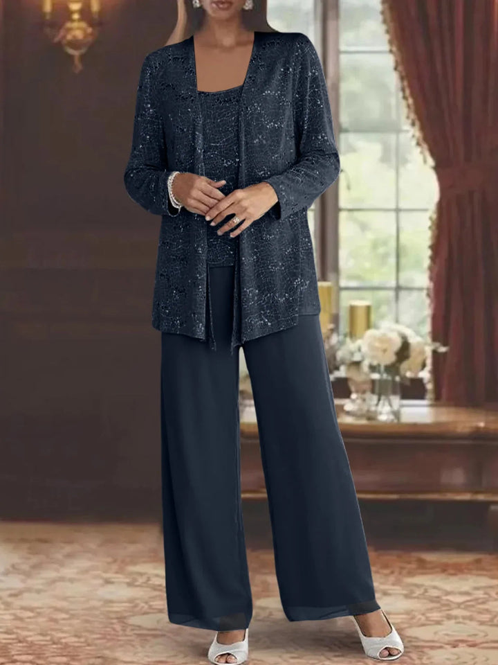 Gimena - Set Composto Da Cardigan E Pantaloni Con Glitter