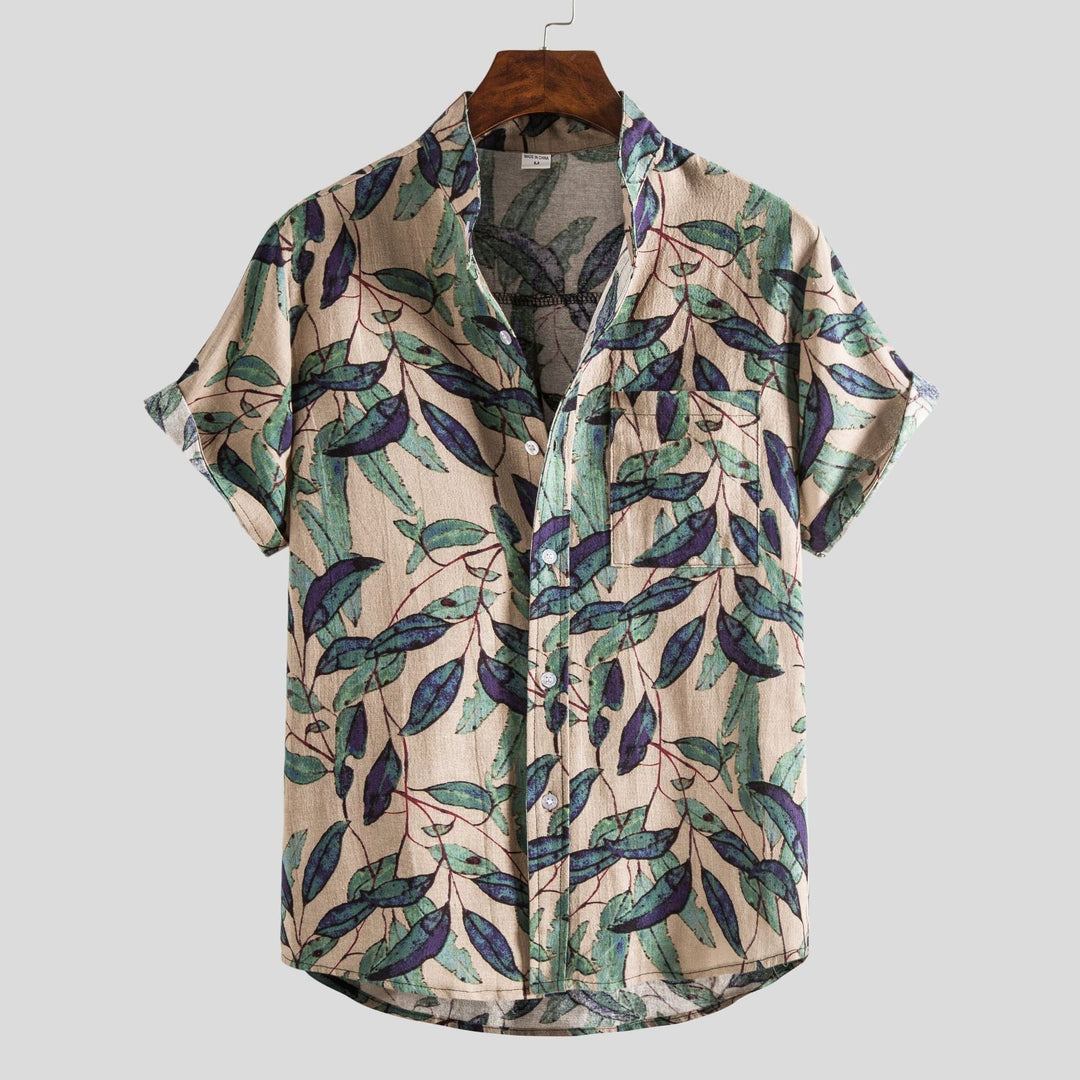 Lachlan - T-Camicia Elegante Con Bottoni