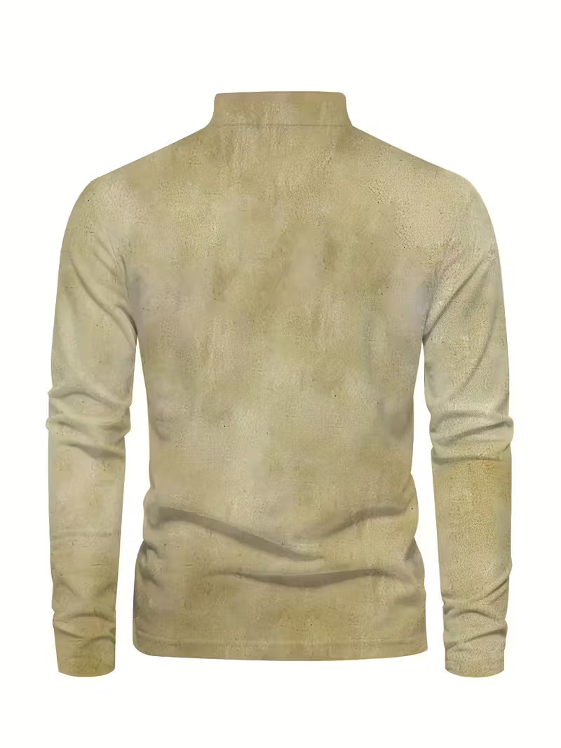 Giles - Elegante Camicia Con Stampa 3D Di Barca a Vela Sul Risvolto