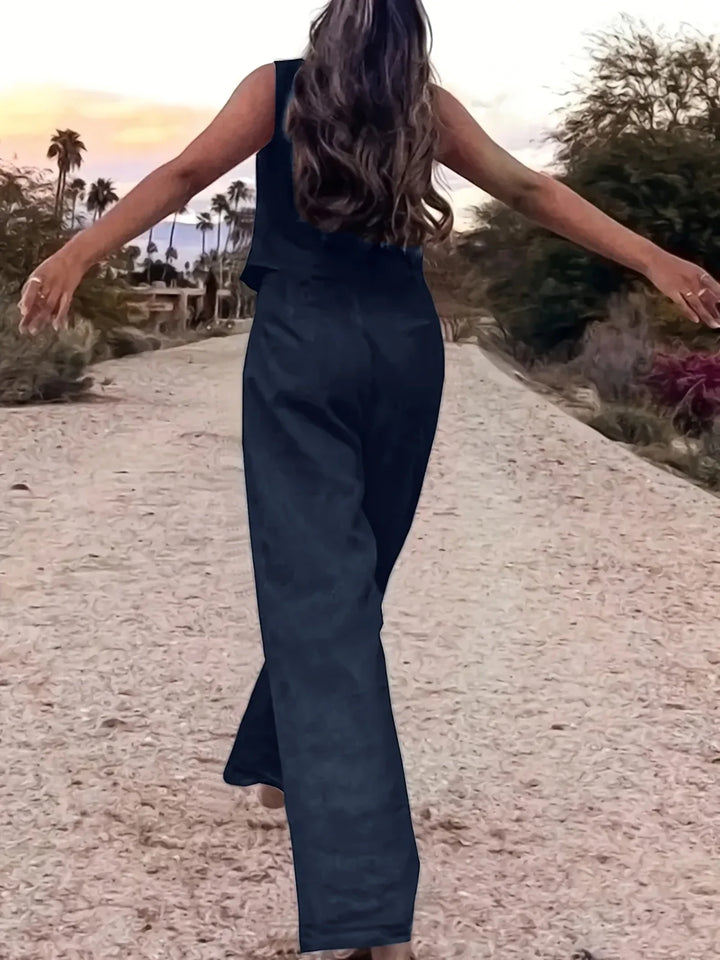 Jorja - Elegante Completo a Due Pezzi Senza Maniche