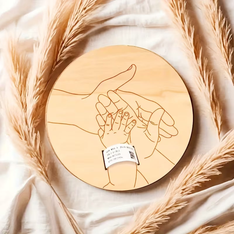 BirthMark - Placca in Legno per Bracciale di Nascita